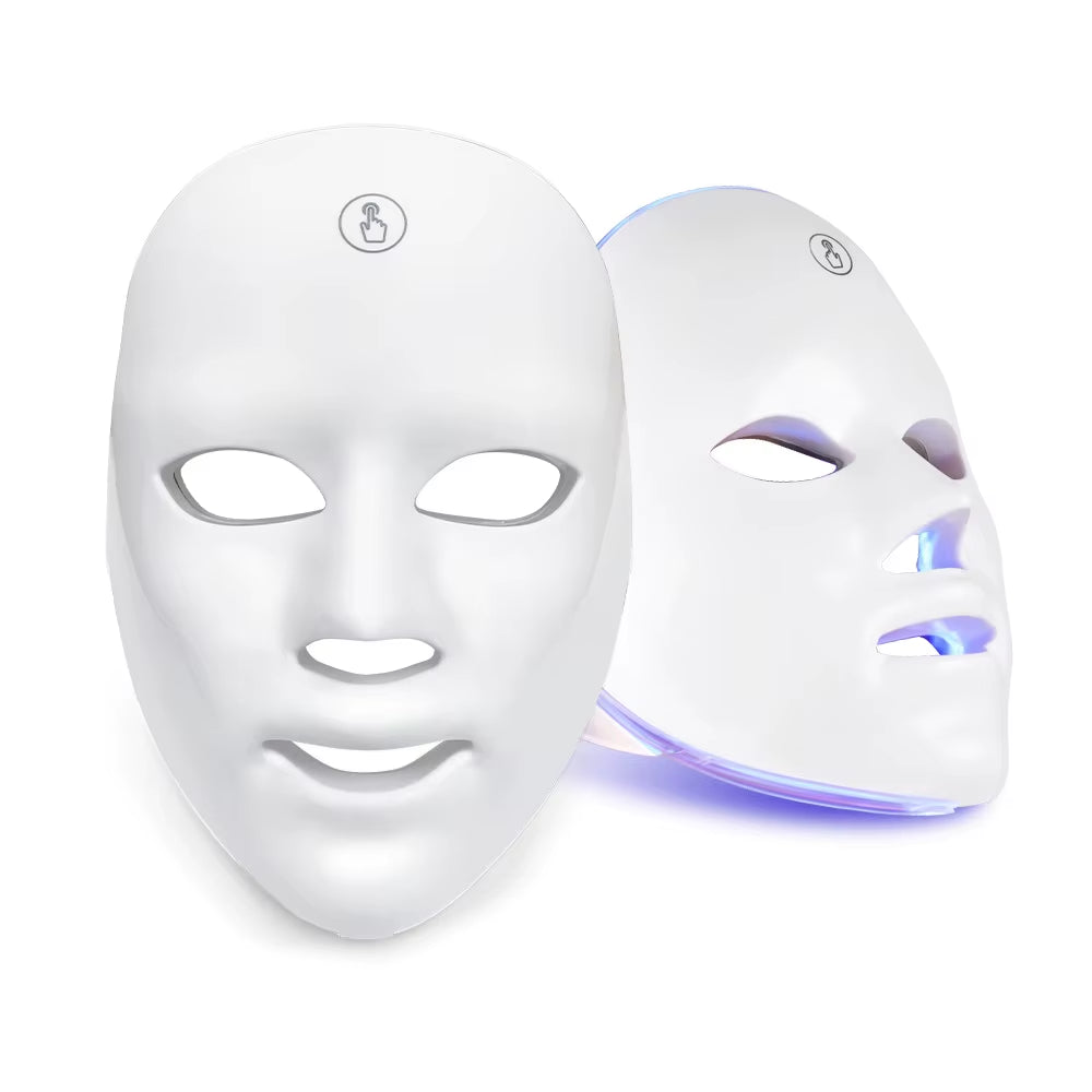 Facial Mask LED Red Light Therapy Face Mask 7 Colors Photon Radio Frequency Skin Rejuvenation Tightening Skin Care Tool